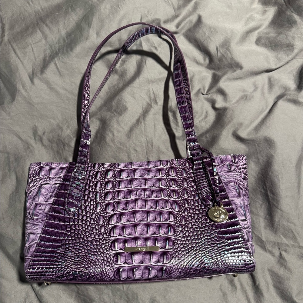 Brahmin Purple Tonya Shoulder Bag